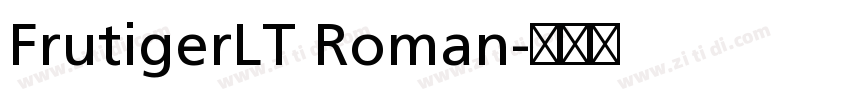 FrutigerLT Roman字体转换